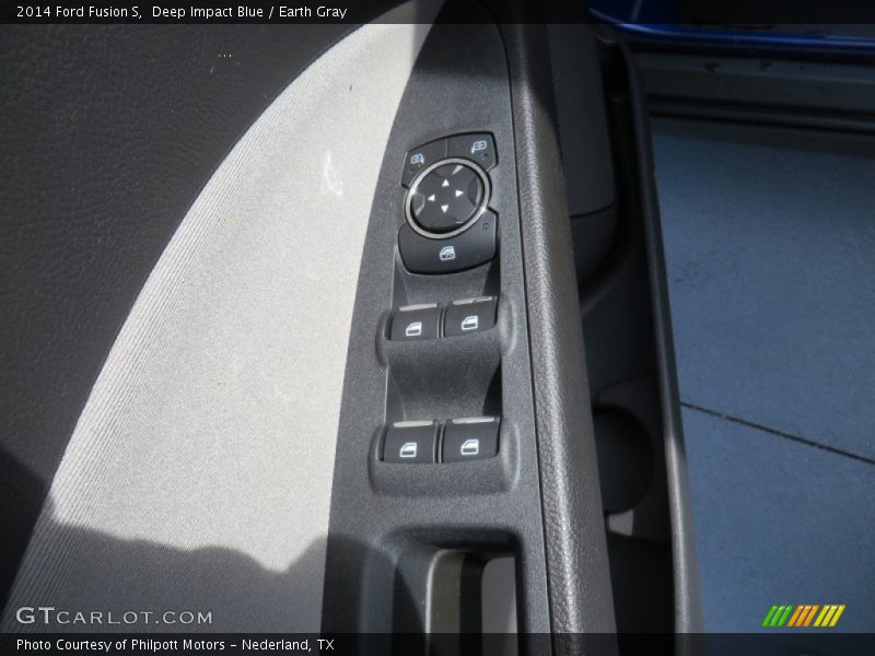Deep Impact Blue / Earth Gray 2014 Ford Fusion S