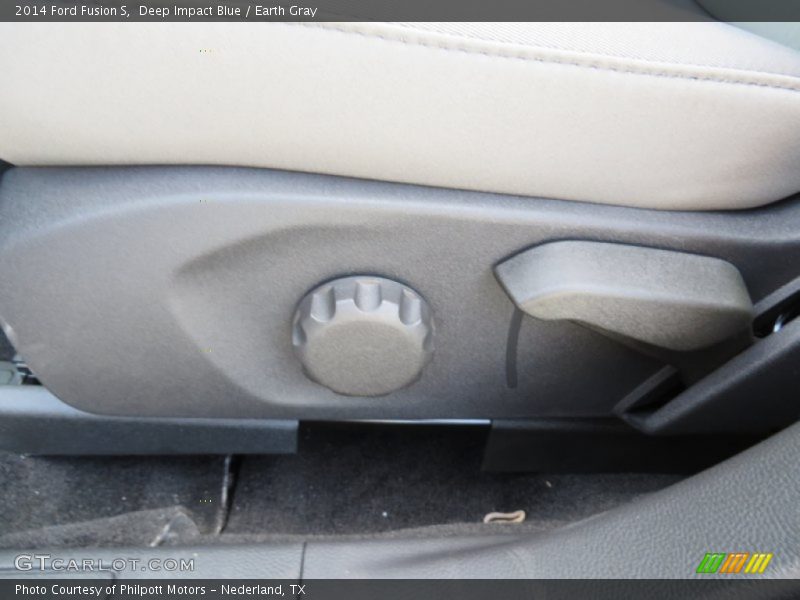 Deep Impact Blue / Earth Gray 2014 Ford Fusion S