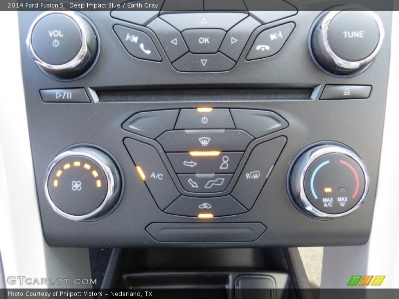 Deep Impact Blue / Earth Gray 2014 Ford Fusion S