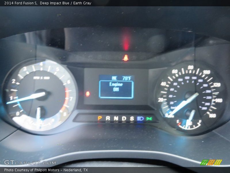 Deep Impact Blue / Earth Gray 2014 Ford Fusion S