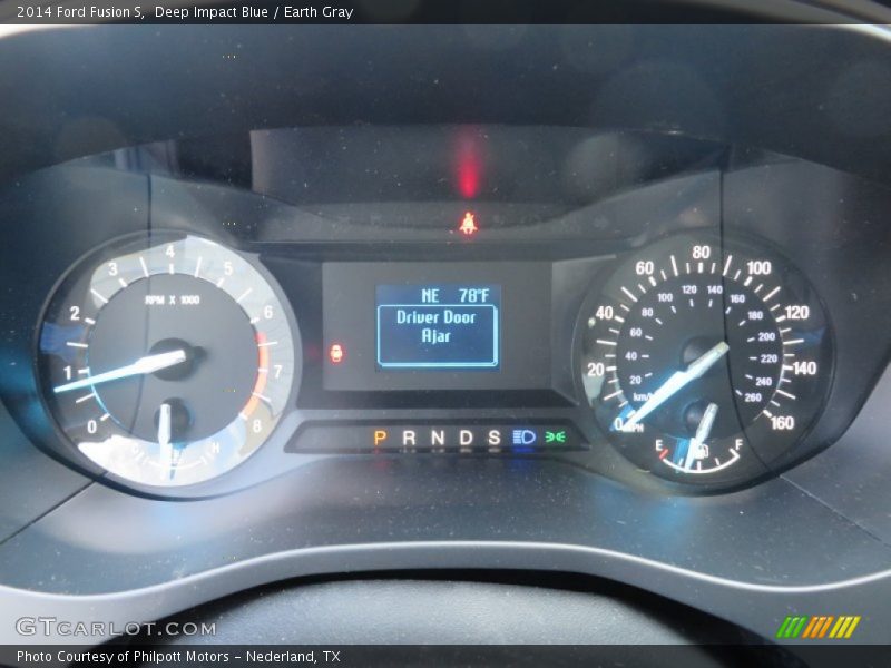 Deep Impact Blue / Earth Gray 2014 Ford Fusion S