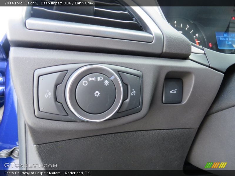 Deep Impact Blue / Earth Gray 2014 Ford Fusion S