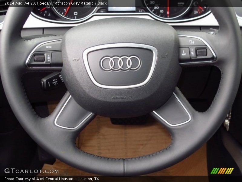 Monsoon Grey Metallic / Black 2014 Audi A4 2.0T Sedan