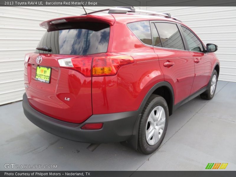 Barcelona Red Metallic / Beige 2013 Toyota RAV4 LE