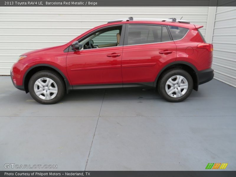 Barcelona Red Metallic / Beige 2013 Toyota RAV4 LE