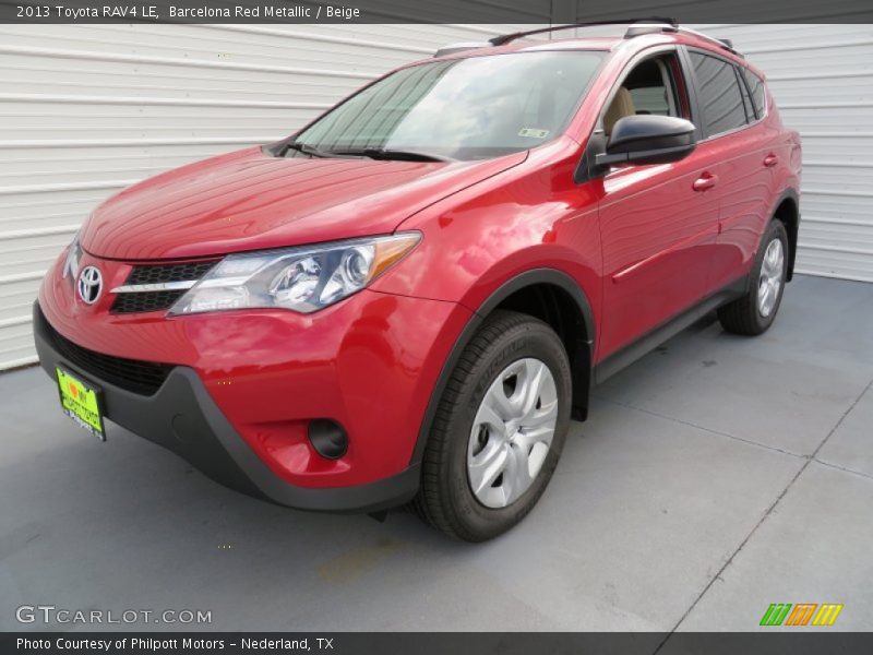 Barcelona Red Metallic / Beige 2013 Toyota RAV4 LE