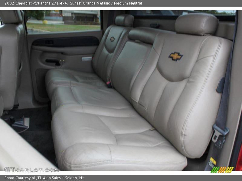 Rear Seat of 2002 Avalanche Z71 4x4