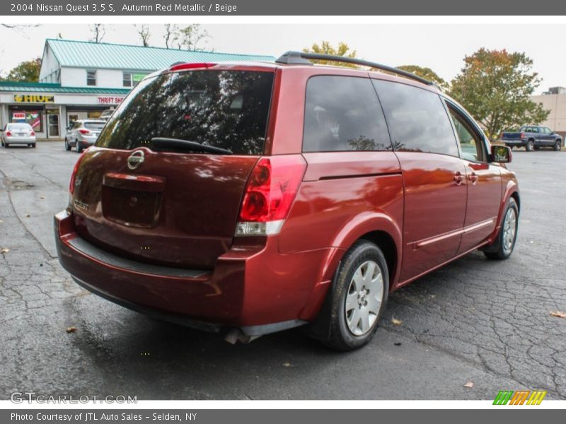 Autumn Red Metallic / Beige 2004 Nissan Quest 3.5 S