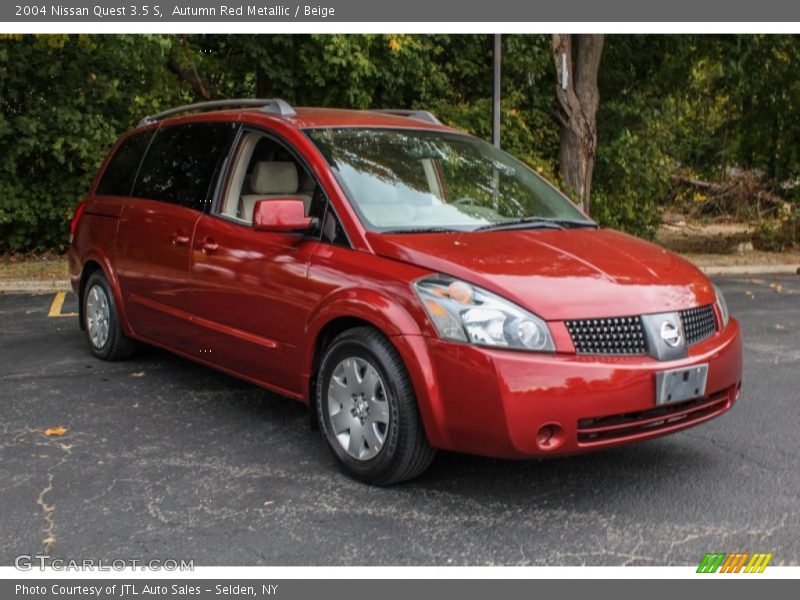 Autumn Red Metallic / Beige 2004 Nissan Quest 3.5 S