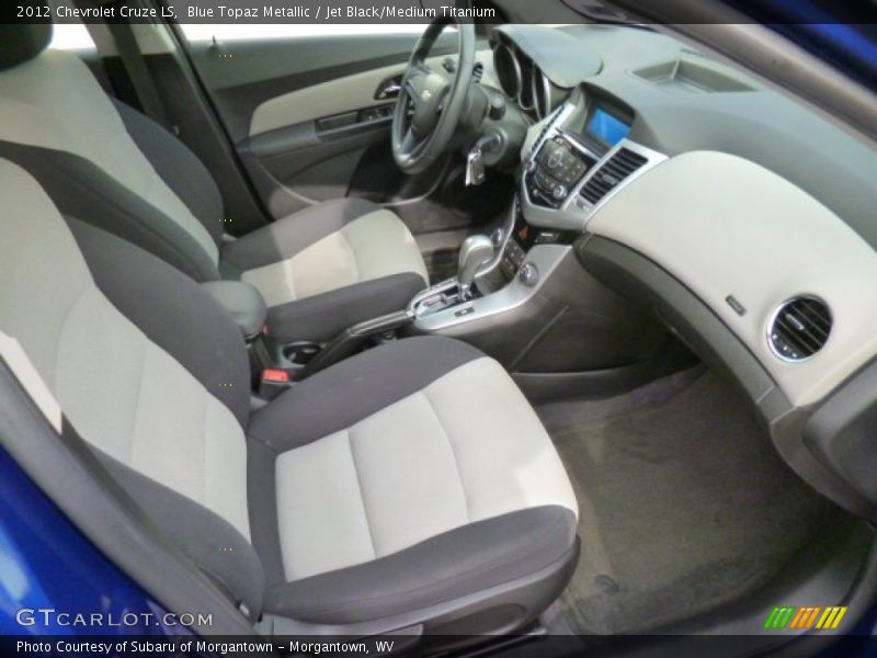 Blue Topaz Metallic / Jet Black/Medium Titanium 2012 Chevrolet Cruze LS