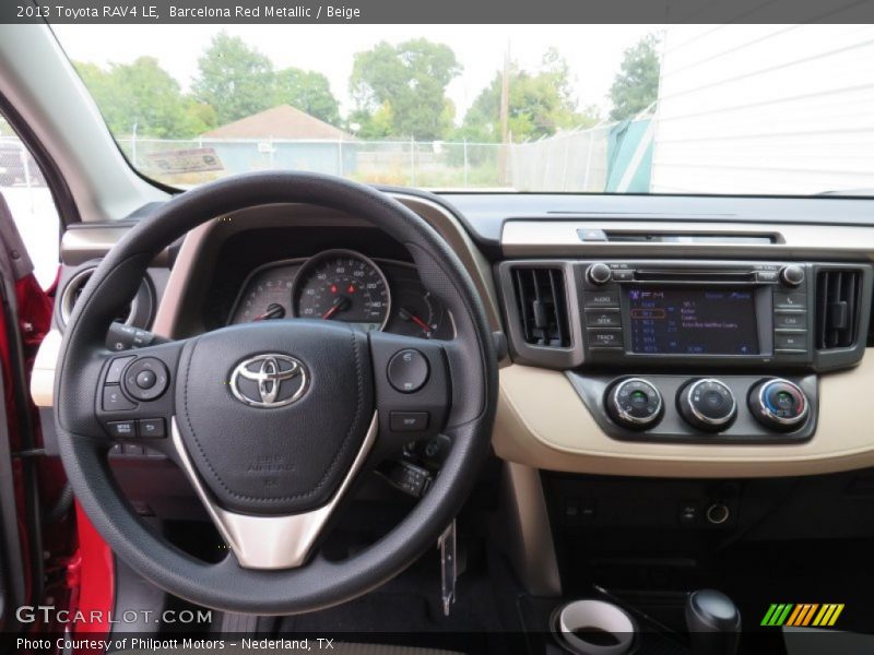 Dashboard of 2013 RAV4 LE