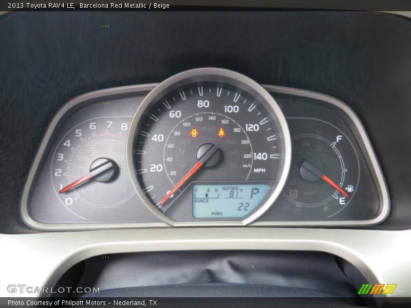  2013 RAV4 LE LE Gauges