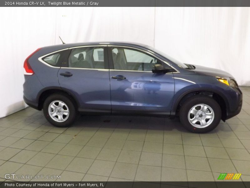 Twilight Blue Metallic / Gray 2014 Honda CR-V LX