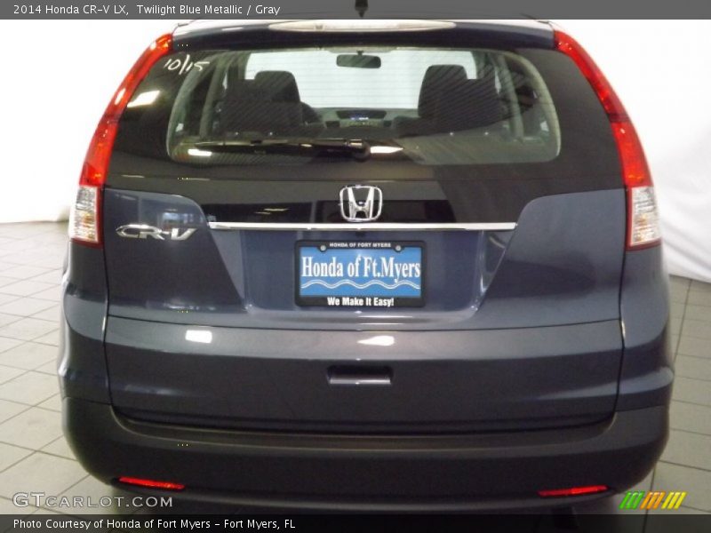Twilight Blue Metallic / Gray 2014 Honda CR-V LX