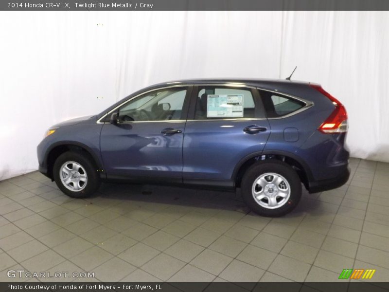 Twilight Blue Metallic / Gray 2014 Honda CR-V LX