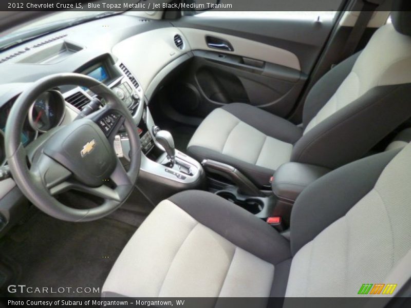 Blue Topaz Metallic / Jet Black/Medium Titanium 2012 Chevrolet Cruze LS
