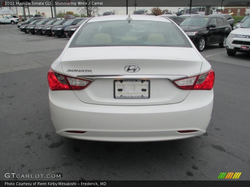 Shimmering White / Camel 2012 Hyundai Sonata GLS