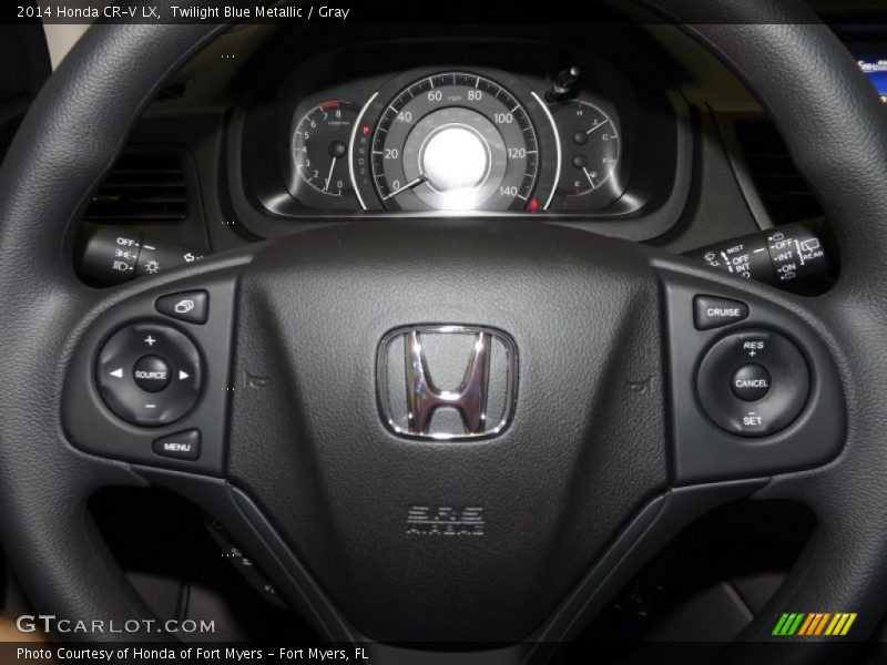 Twilight Blue Metallic / Gray 2014 Honda CR-V LX
