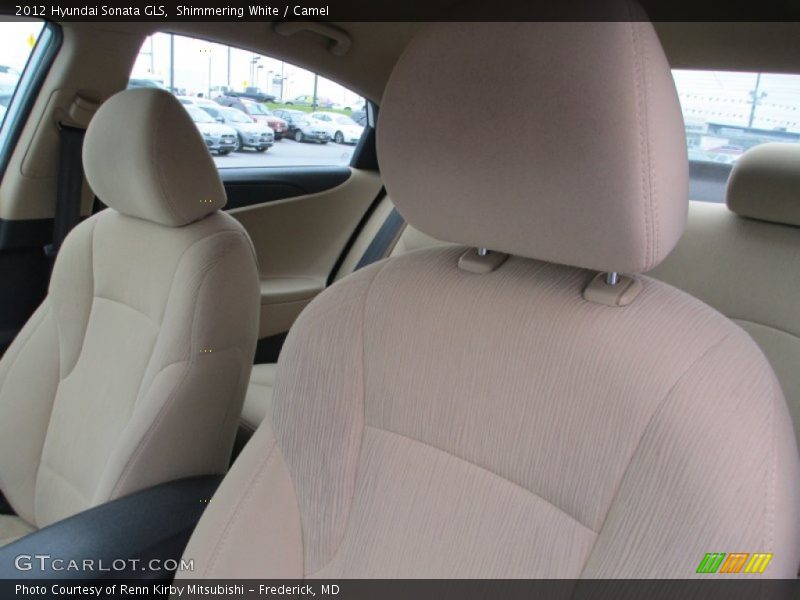 Shimmering White / Camel 2012 Hyundai Sonata GLS