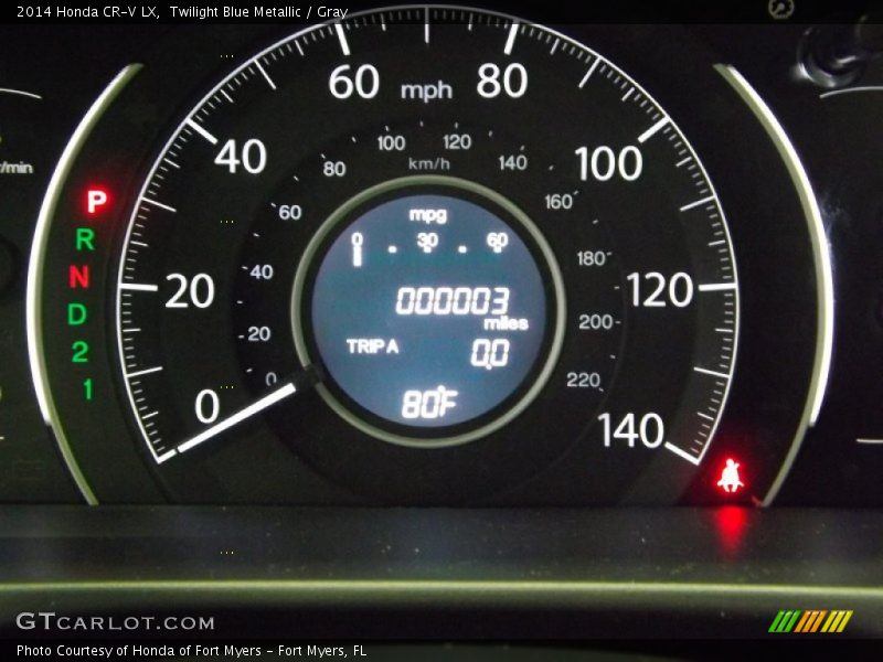 Twilight Blue Metallic / Gray 2014 Honda CR-V LX
