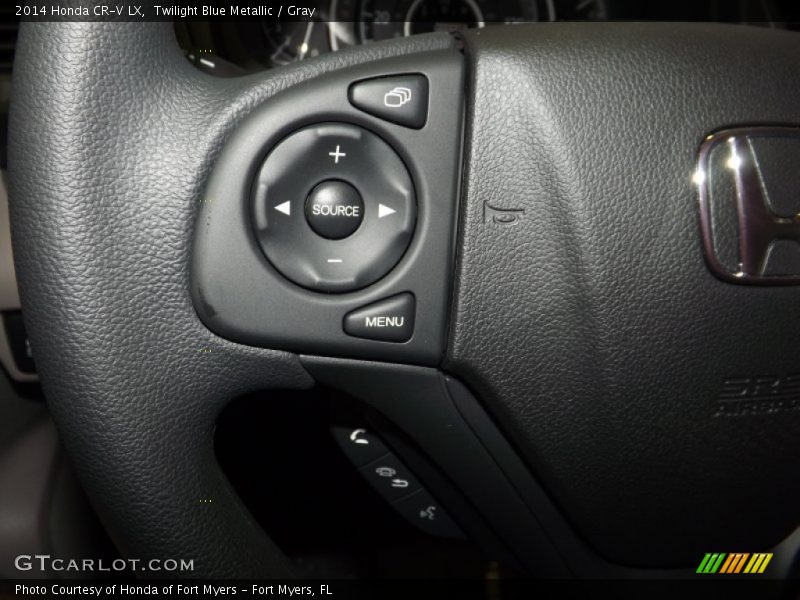 Twilight Blue Metallic / Gray 2014 Honda CR-V LX