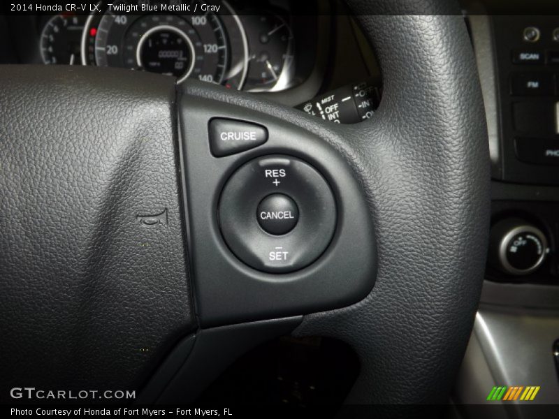 Twilight Blue Metallic / Gray 2014 Honda CR-V LX