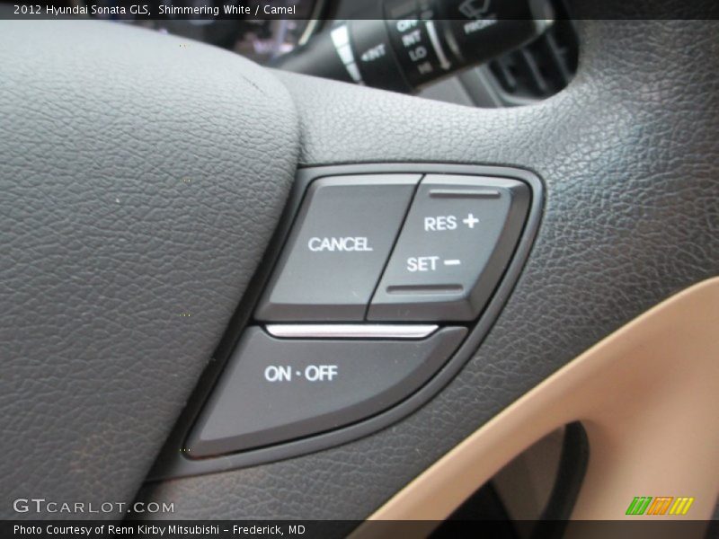 Shimmering White / Camel 2012 Hyundai Sonata GLS
