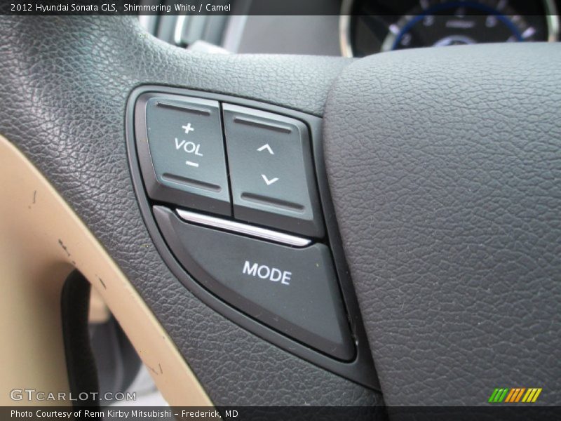 Shimmering White / Camel 2012 Hyundai Sonata GLS