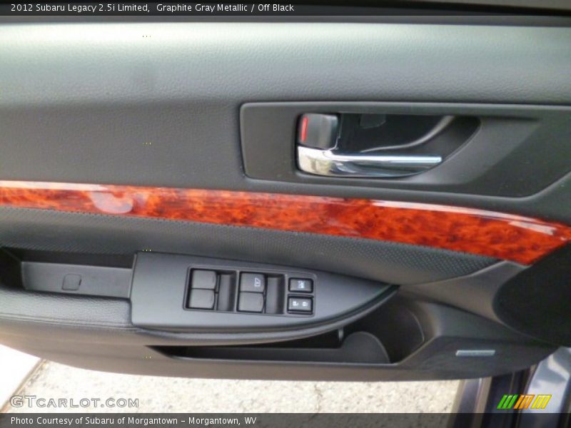 Graphite Gray Metallic / Off Black 2012 Subaru Legacy 2.5i Limited