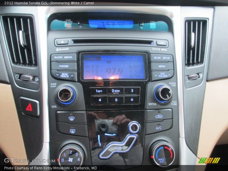 Shimmering White / Camel 2012 Hyundai Sonata GLS