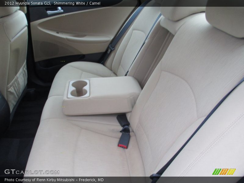 Shimmering White / Camel 2012 Hyundai Sonata GLS