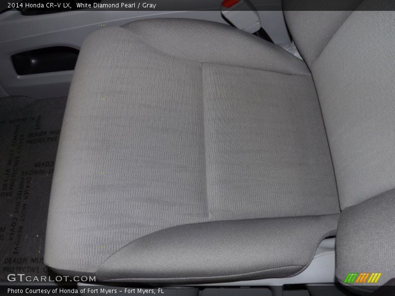 White Diamond Pearl / Gray 2014 Honda CR-V LX