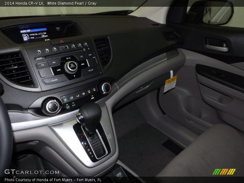 White Diamond Pearl / Gray 2014 Honda CR-V LX