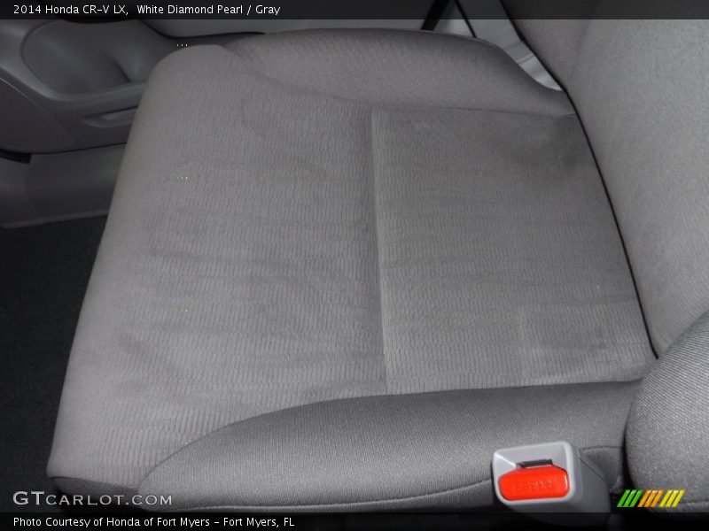 White Diamond Pearl / Gray 2014 Honda CR-V LX