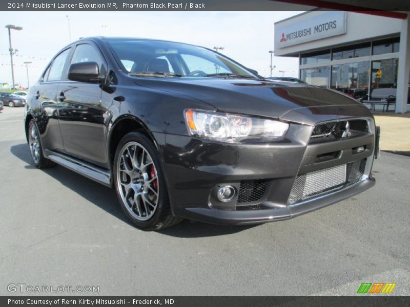 Phantom Black Pearl / Black 2014 Mitsubishi Lancer Evolution MR