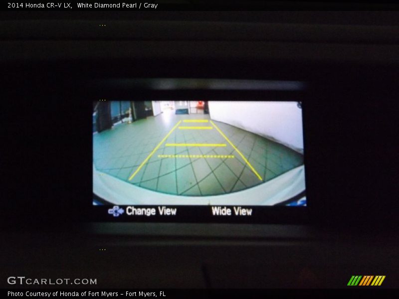 White Diamond Pearl / Gray 2014 Honda CR-V LX