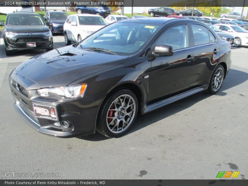 Phantom Black Pearl / Black 2014 Mitsubishi Lancer Evolution MR