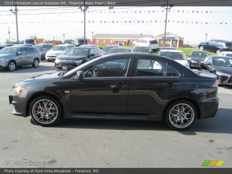 Phantom Black Pearl / Black 2014 Mitsubishi Lancer Evolution MR