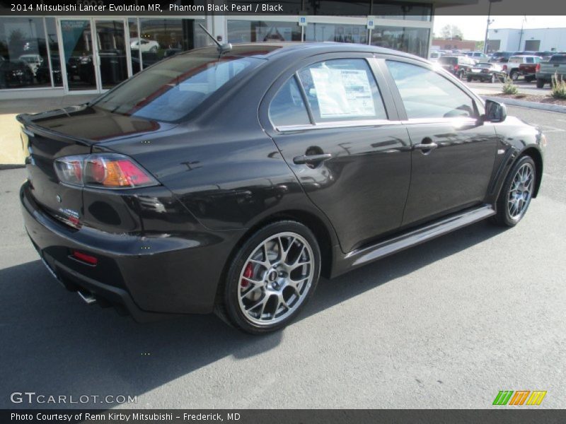 Phantom Black Pearl / Black 2014 Mitsubishi Lancer Evolution MR