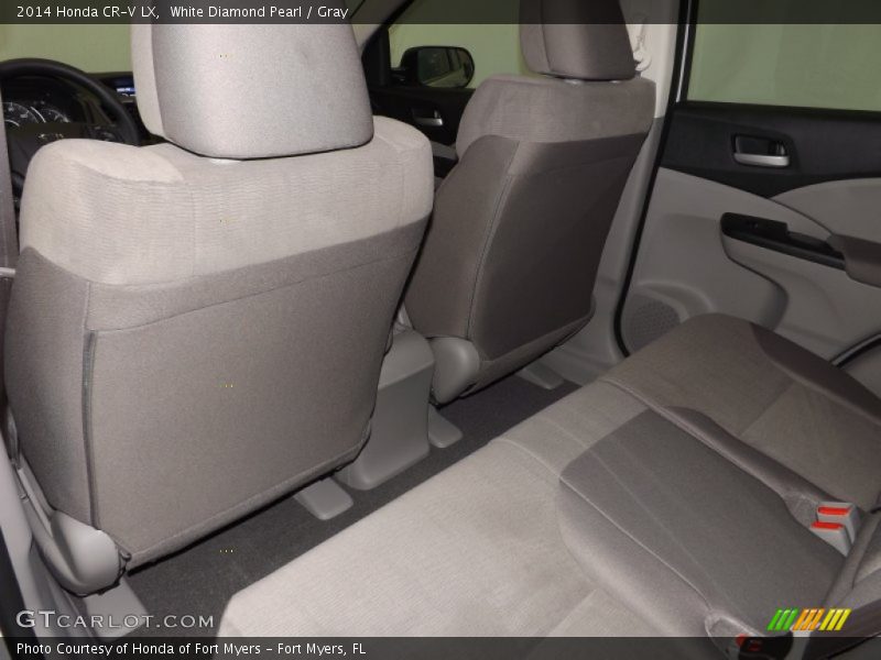 White Diamond Pearl / Gray 2014 Honda CR-V LX