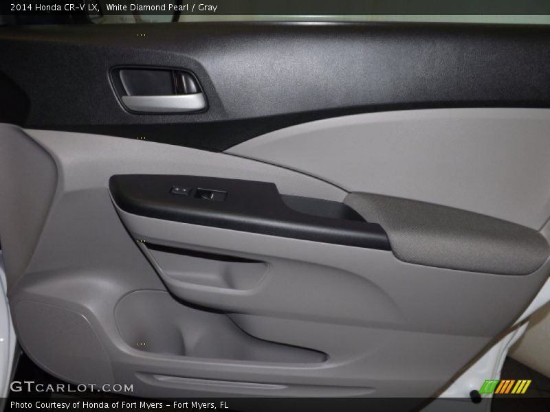 White Diamond Pearl / Gray 2014 Honda CR-V LX