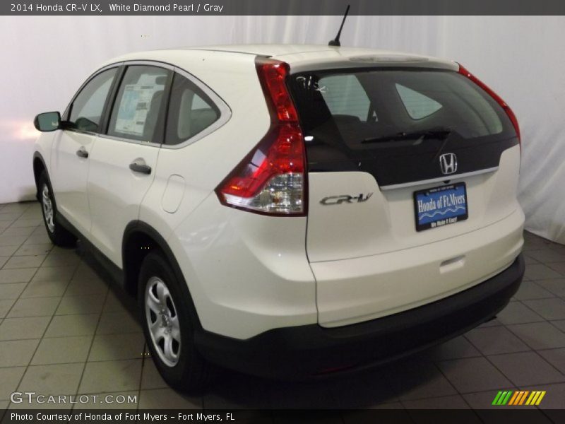 White Diamond Pearl / Gray 2014 Honda CR-V LX