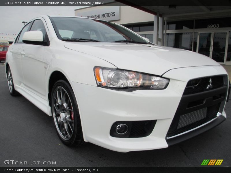 Wicked White / Black 2014 Mitsubishi Lancer Evolution MR