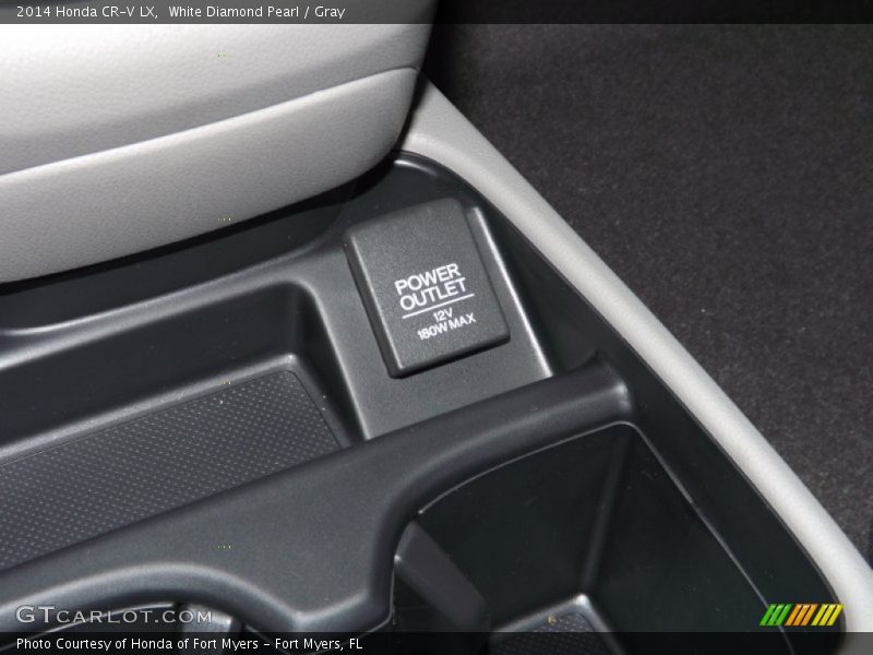 White Diamond Pearl / Gray 2014 Honda CR-V LX