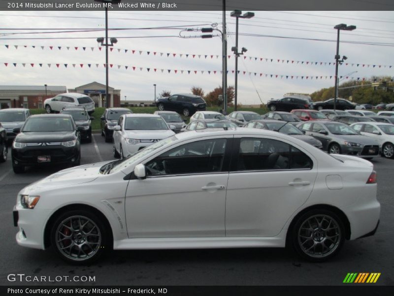 Wicked White / Black 2014 Mitsubishi Lancer Evolution MR