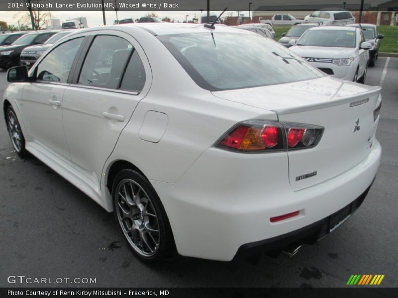 Wicked White / Black 2014 Mitsubishi Lancer Evolution MR