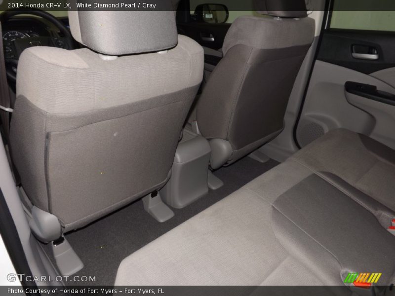 White Diamond Pearl / Gray 2014 Honda CR-V LX