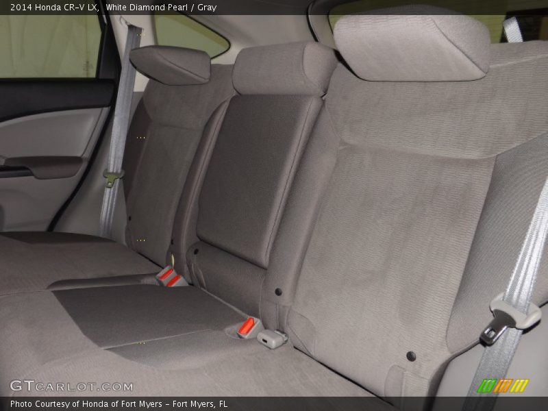 White Diamond Pearl / Gray 2014 Honda CR-V LX