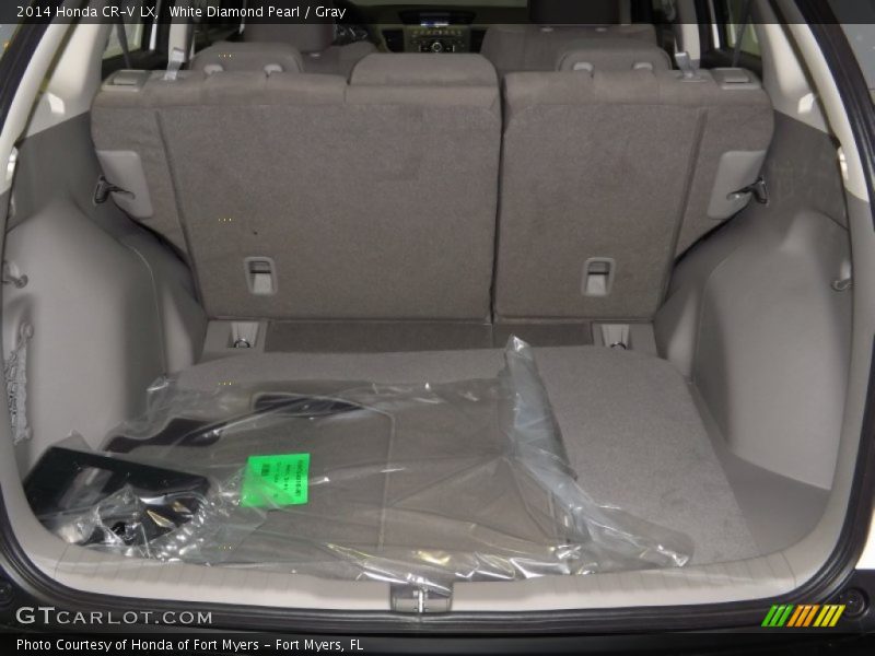 White Diamond Pearl / Gray 2014 Honda CR-V LX