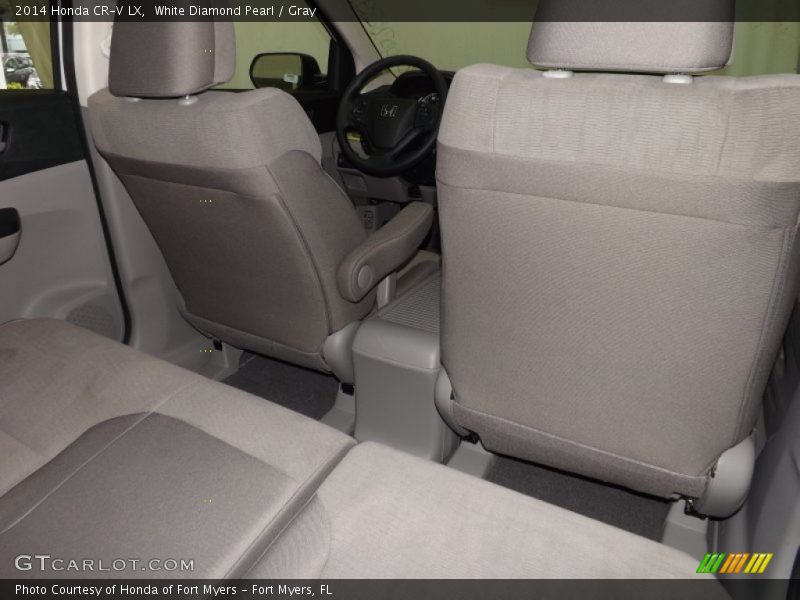 White Diamond Pearl / Gray 2014 Honda CR-V LX